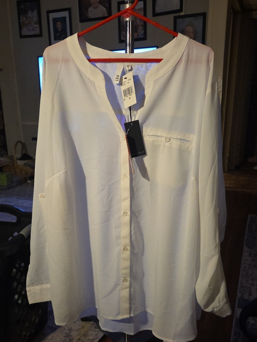 Kut from the Kloth White Lightweight Shirt